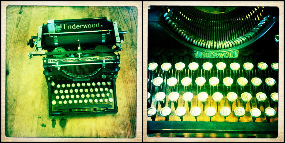 Typewriter. Underwood #5